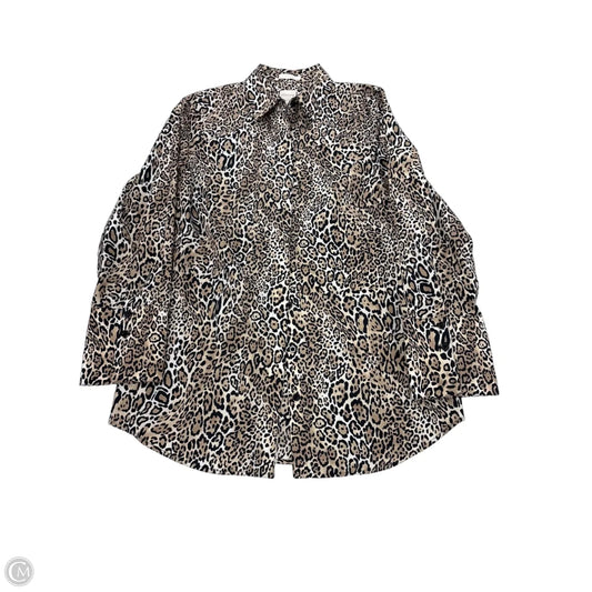 Top Long Sleeve By Chicos In Animal Print, Size: Xs