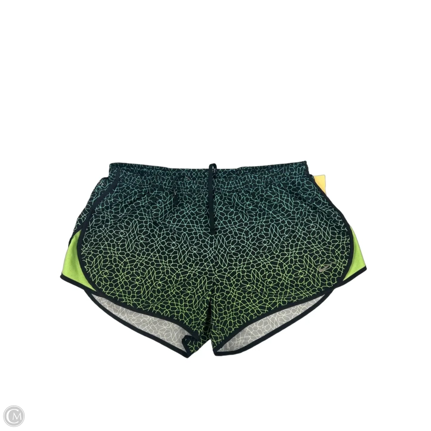 Athletic Shorts By Nike In Black & Green, Size: L