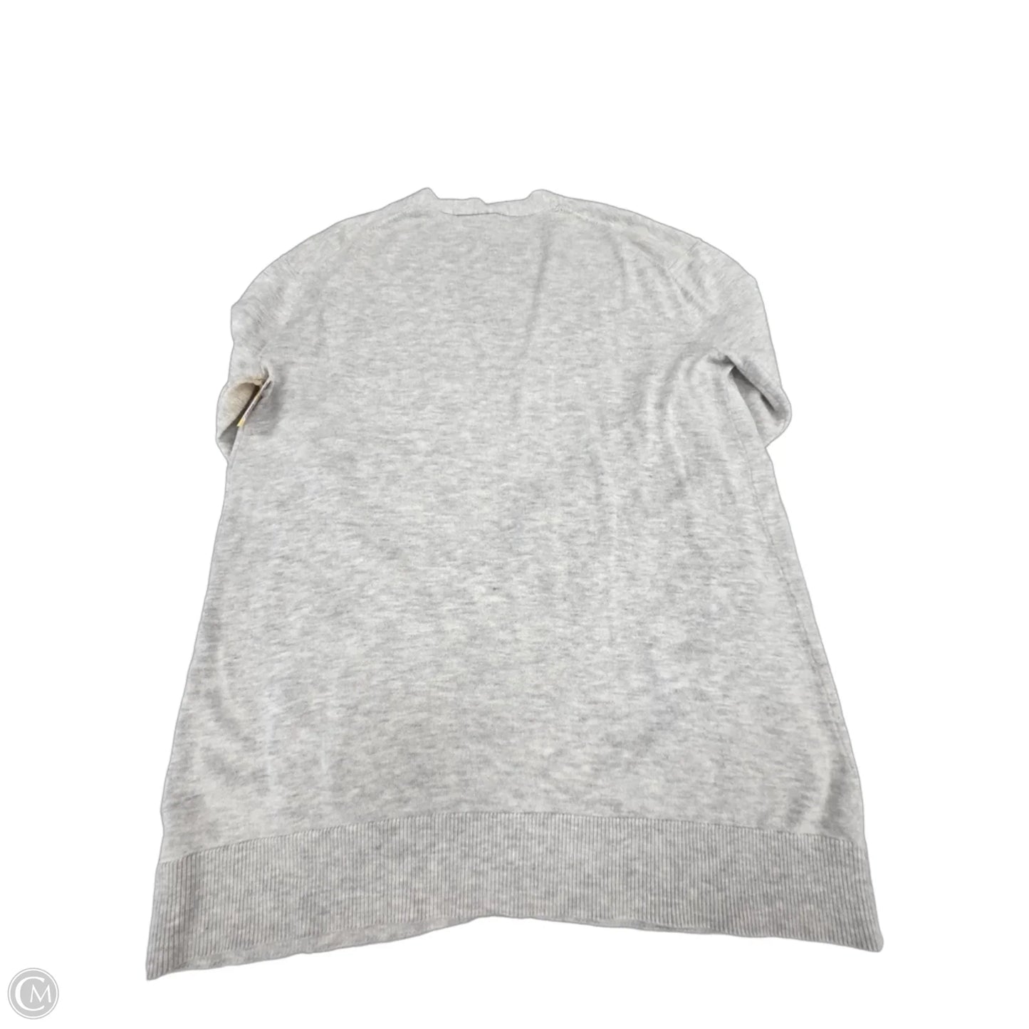 Sweater Cardigan By Members Mark In Grey, Size: L