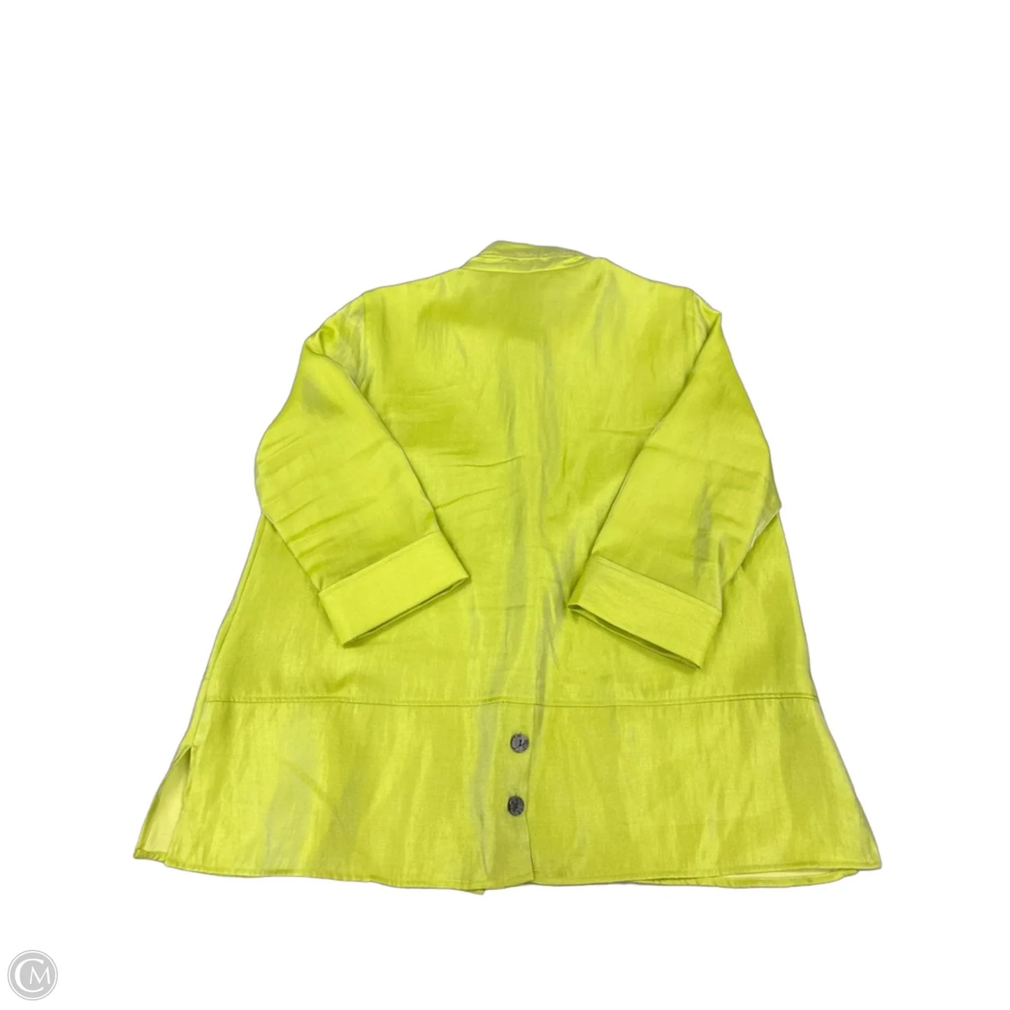 Top Long Sleeve By Ali Miles In Green, Size: L