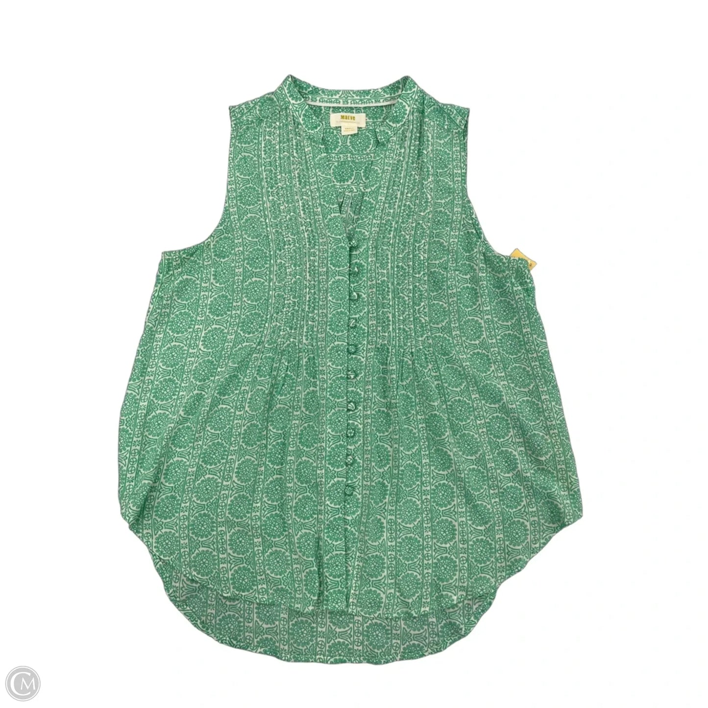 Top Sleeveless By Maeve In Teal, Size: S