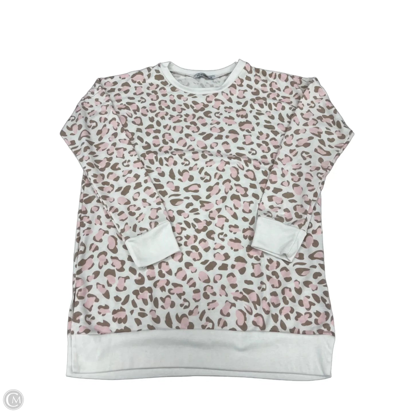 Top Long Sleeve By Cme In Animal Print, Size: M