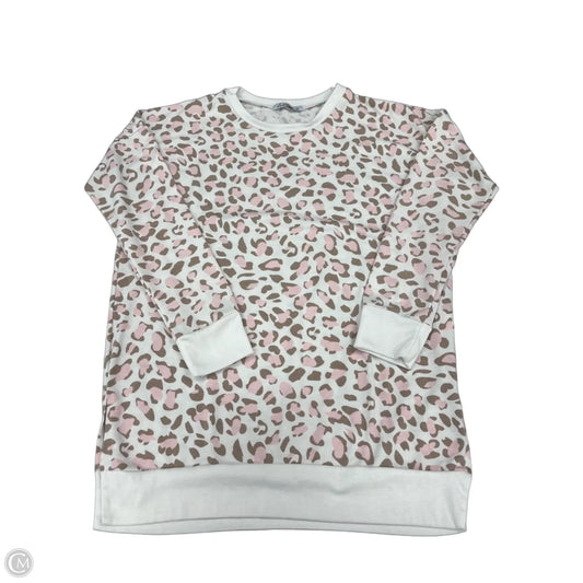 Top Long Sleeve By Cme In Animal Print, Size: M