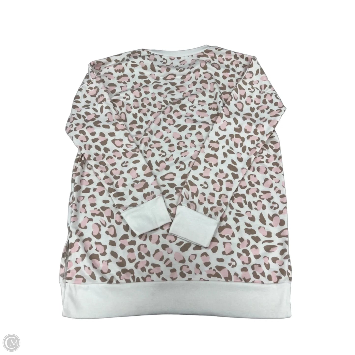 Top Long Sleeve By Cme In Animal Print, Size: M