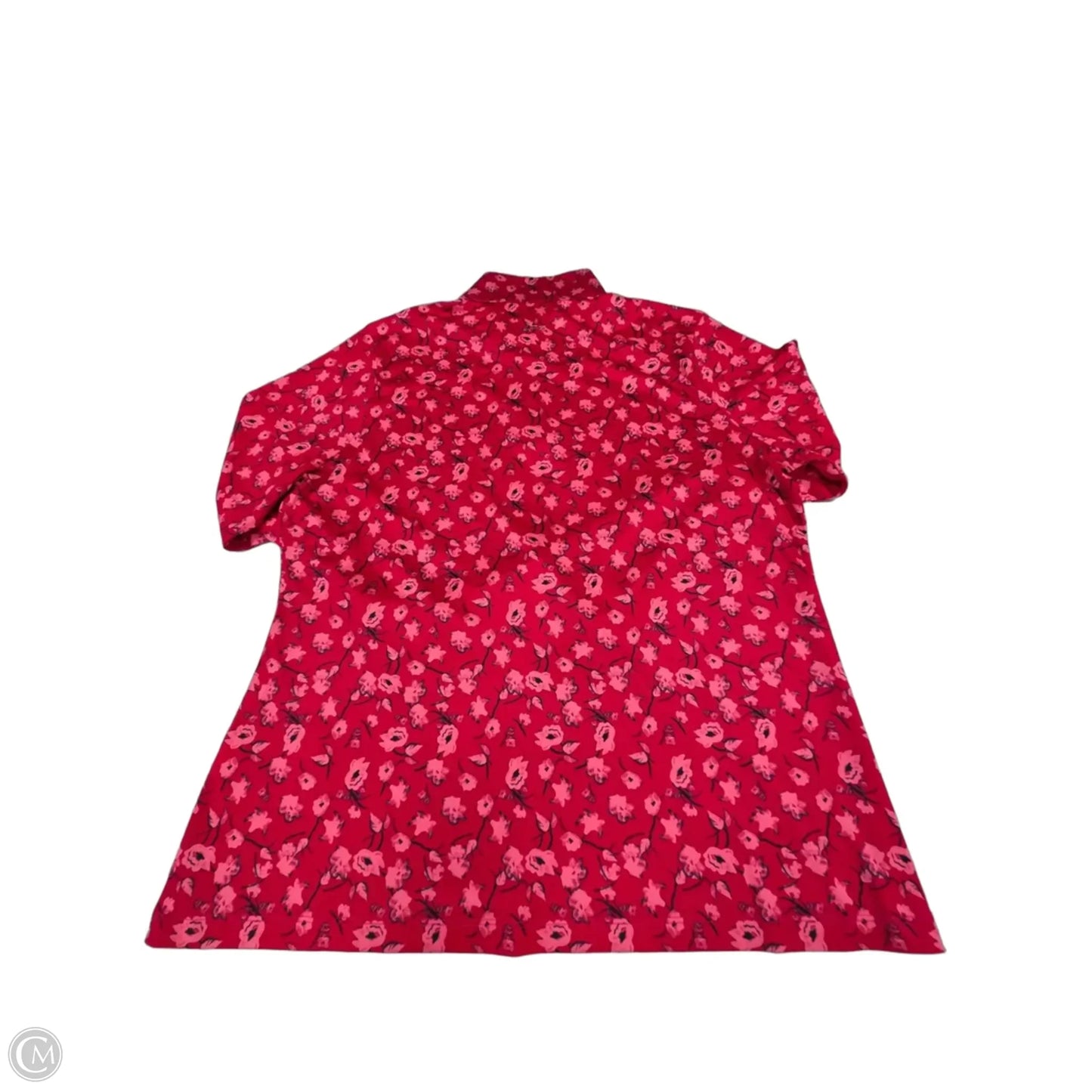 Athletic Top Long Sleeve Collar By Cmc In Pink, Size: Xl