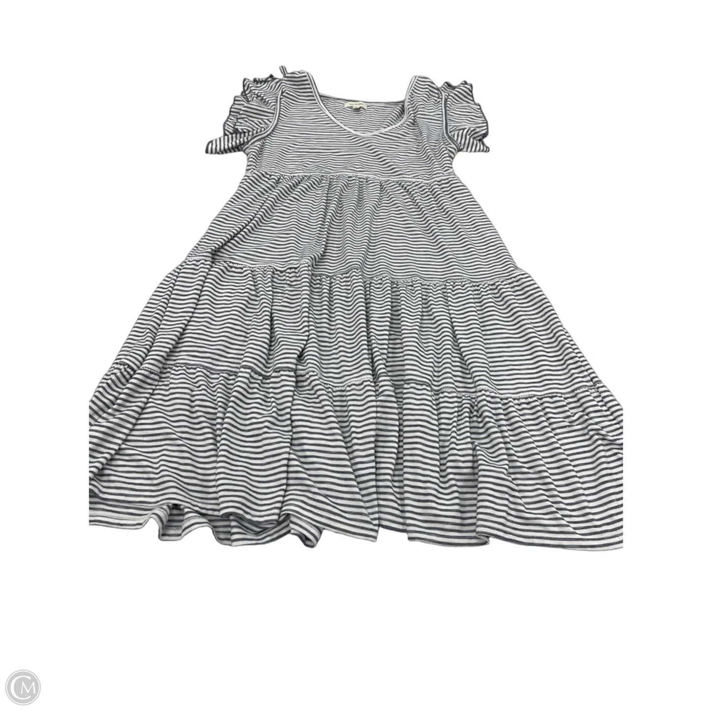 Dress Casual Midi By Max Studio In Blue & White, Size: M