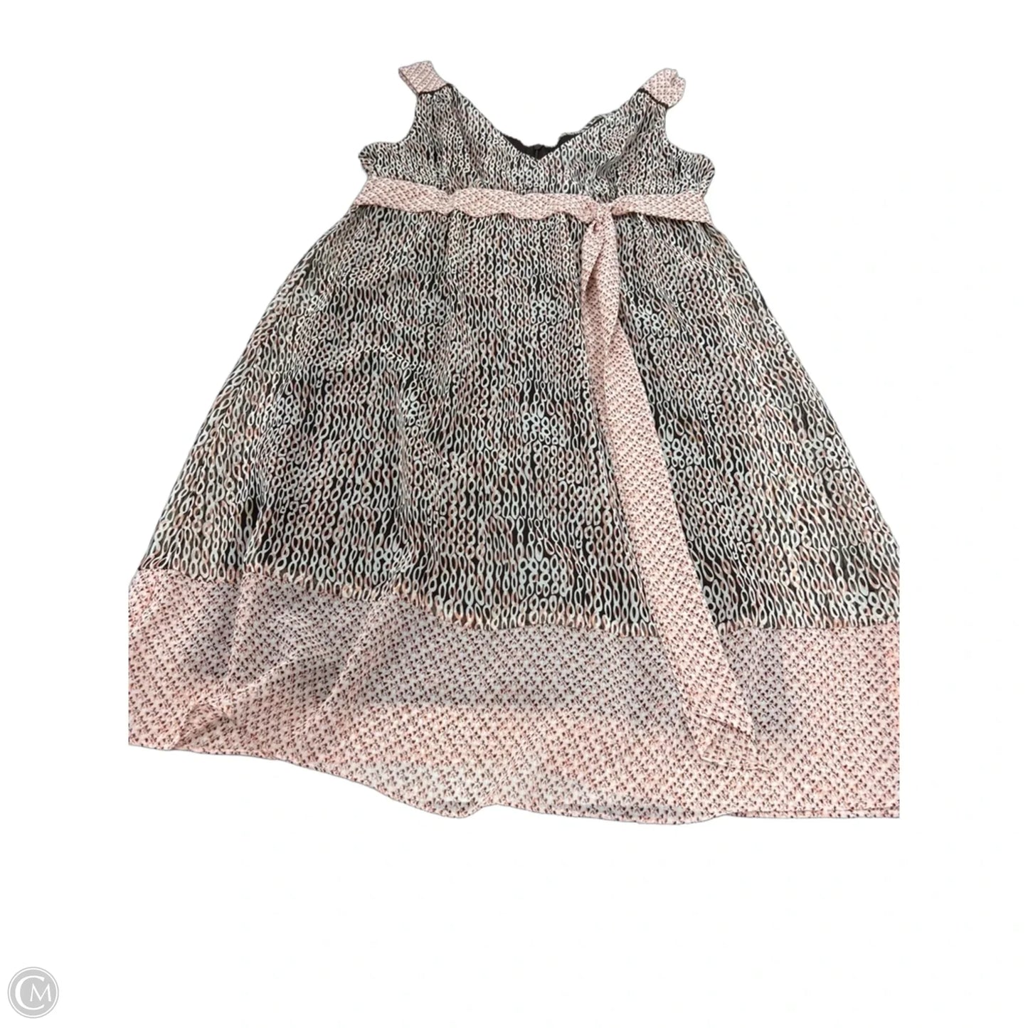 Dress Casual Midi By Dby In Brown & Pink, Size: 10