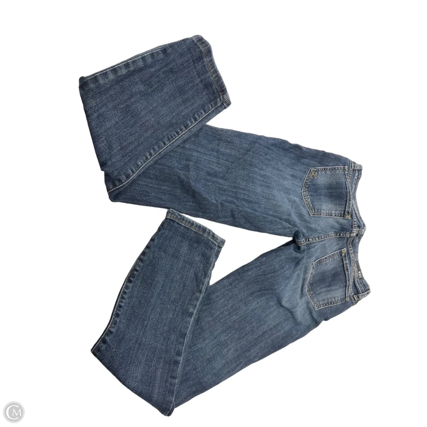 Jeans Straight By Kut In Blue Denim, Size: 4