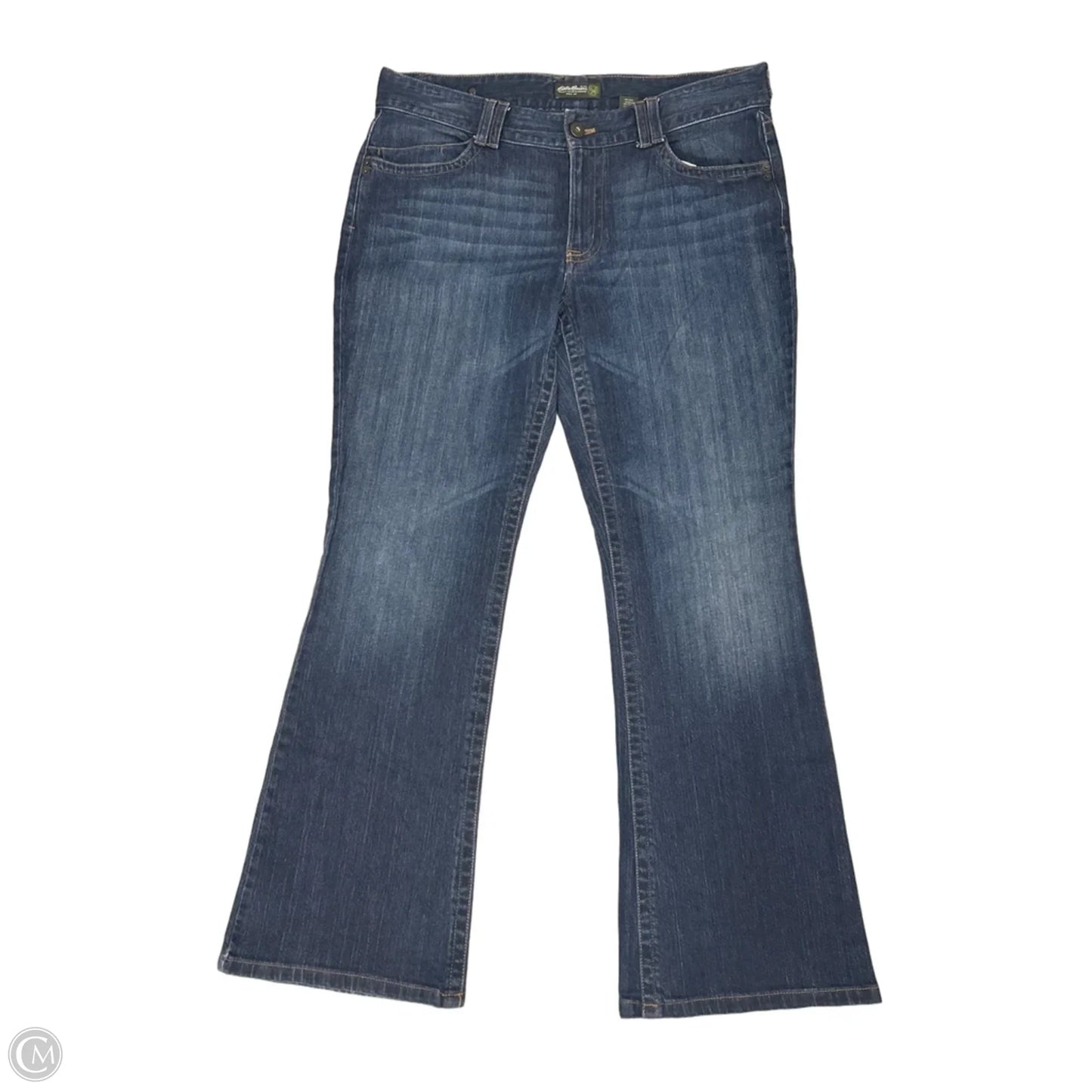 Jeans Boot Cut By Eddie Bauer In Blue Denim, Size: 16