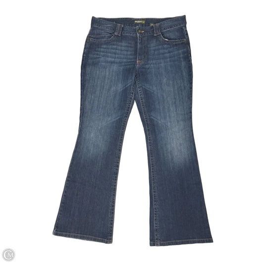 Jeans Boot Cut By Eddie Bauer In Blue Denim, Size: 16