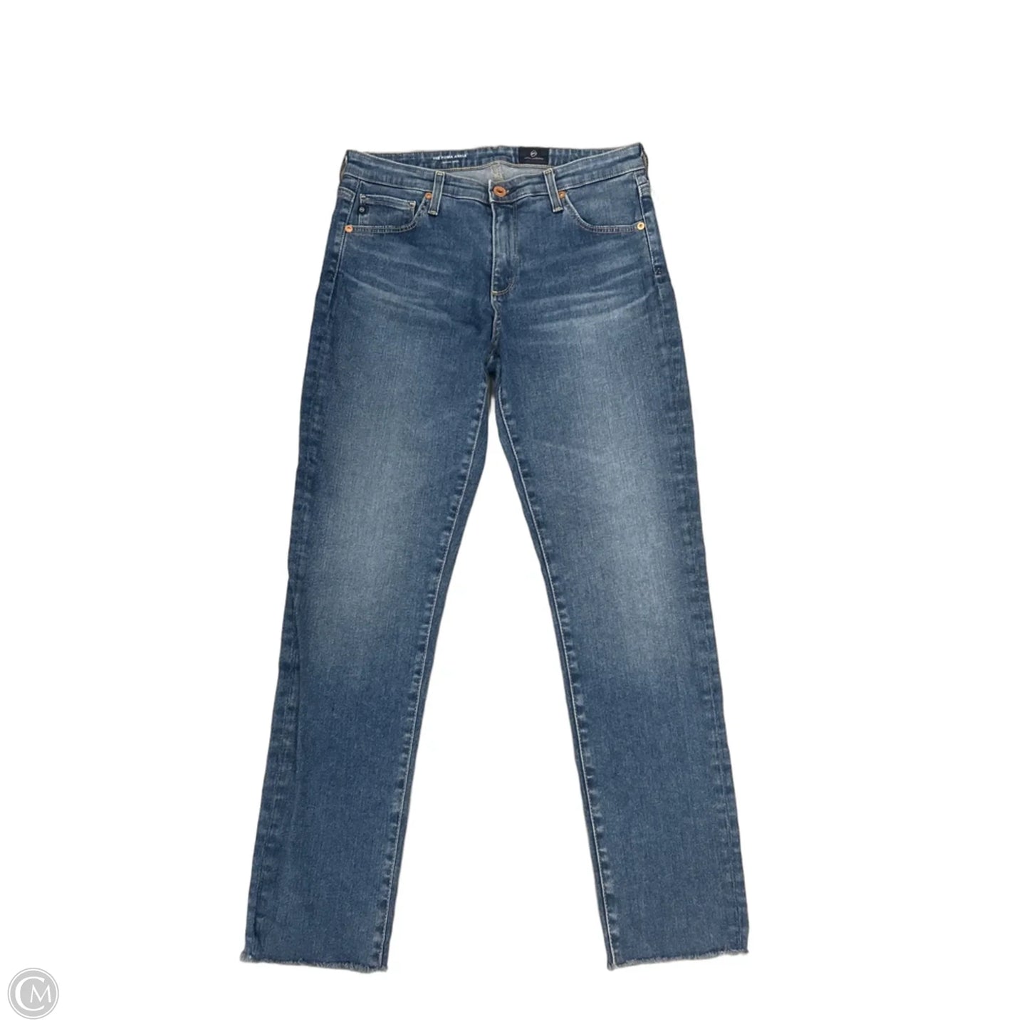 Jeans Straight By Adriano Goldschmied In Blue Denim, Size: 6