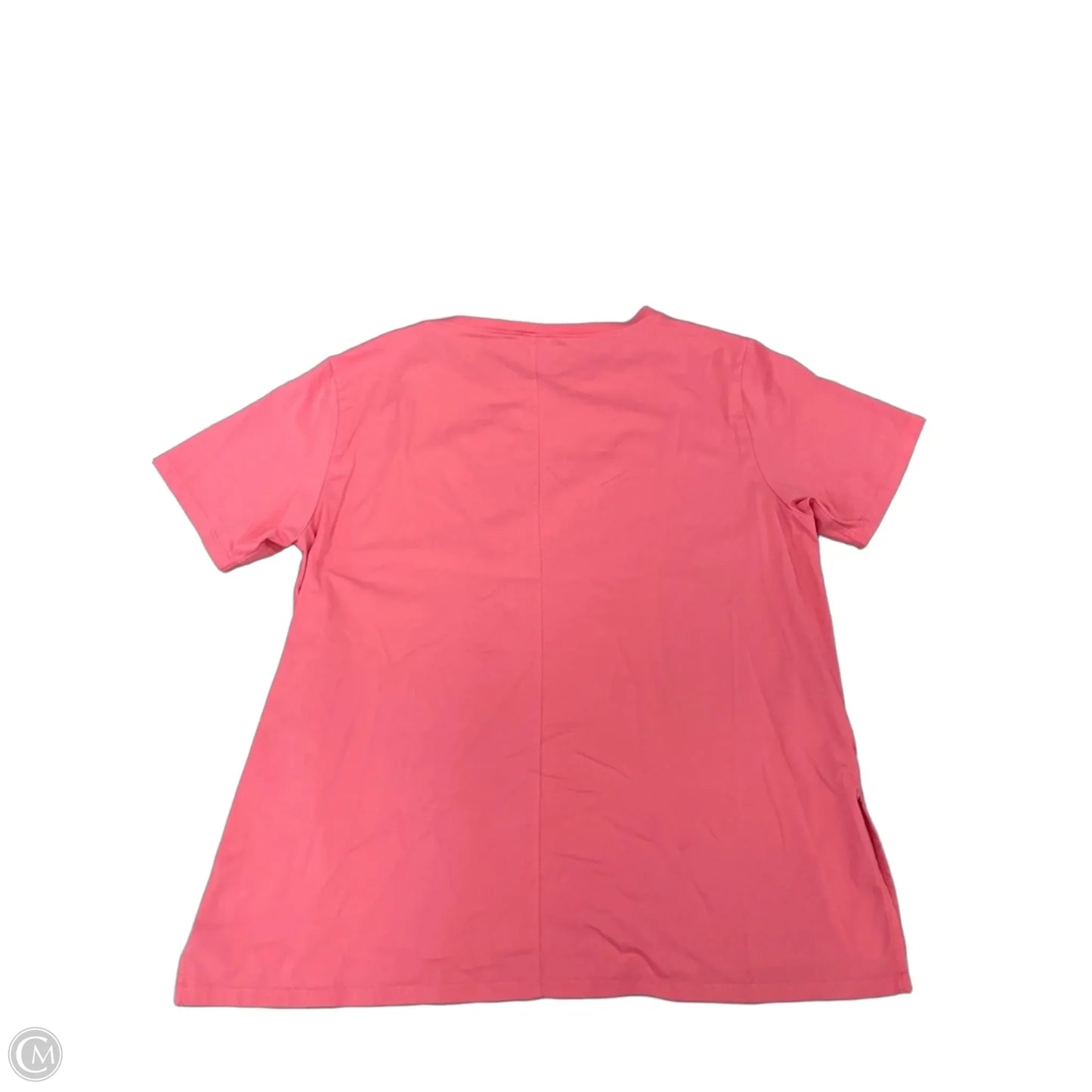 Top Short Sleeve By Members Mark In Pink, Size: M
