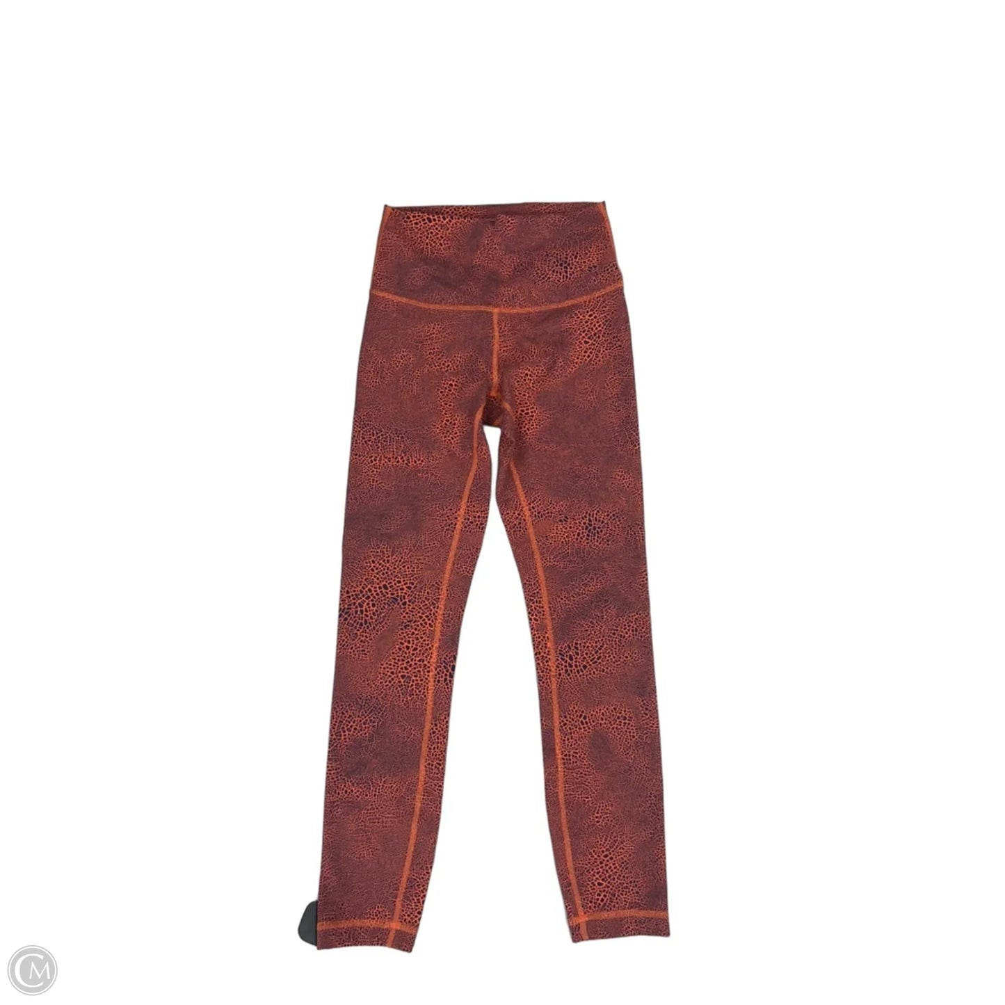 Athletic Pants By Lululemon In Orange & Purple, Size: 4