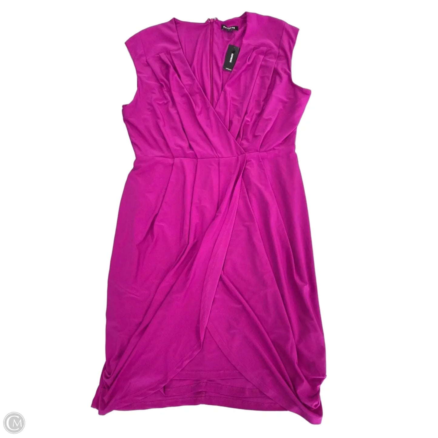 Dress Casual Midi By Express In Pink, Size: L
