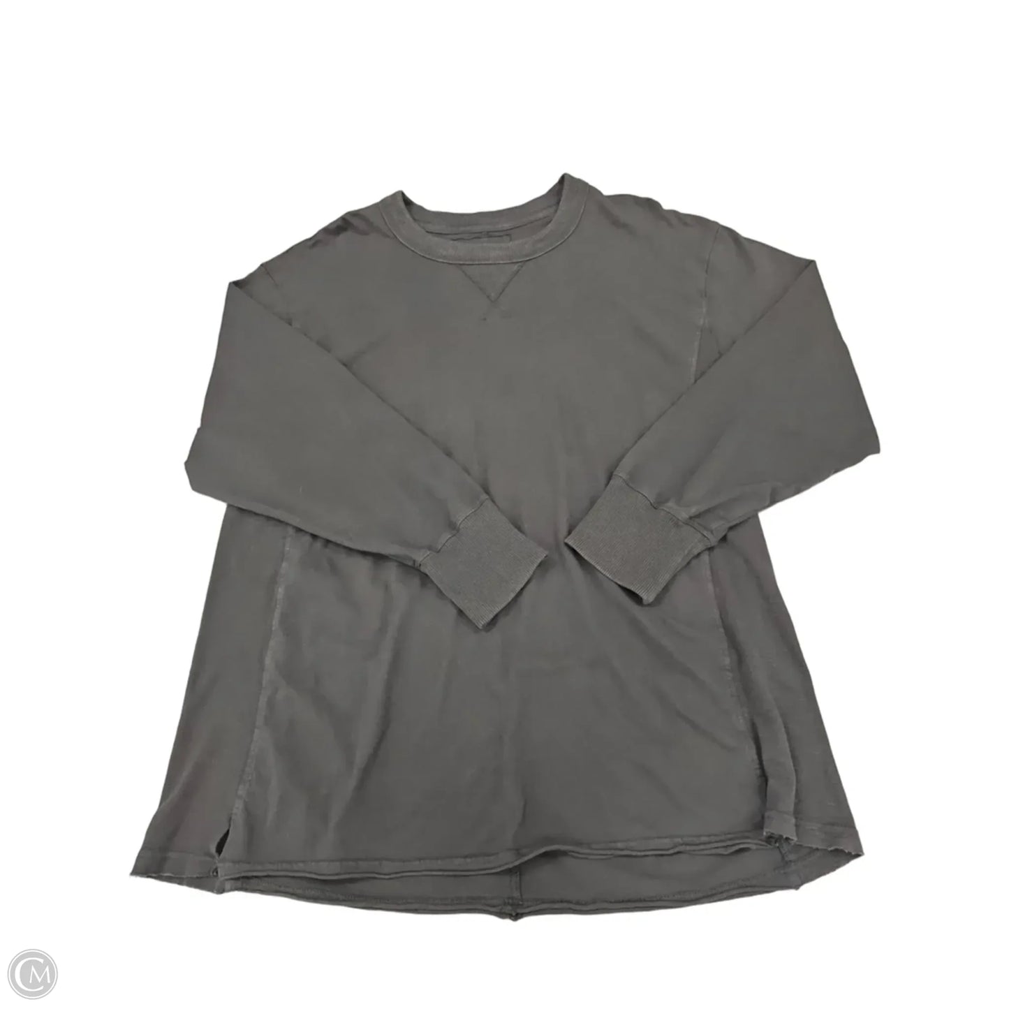 Top Long Sleeve By Aerie In Grey, Size: M