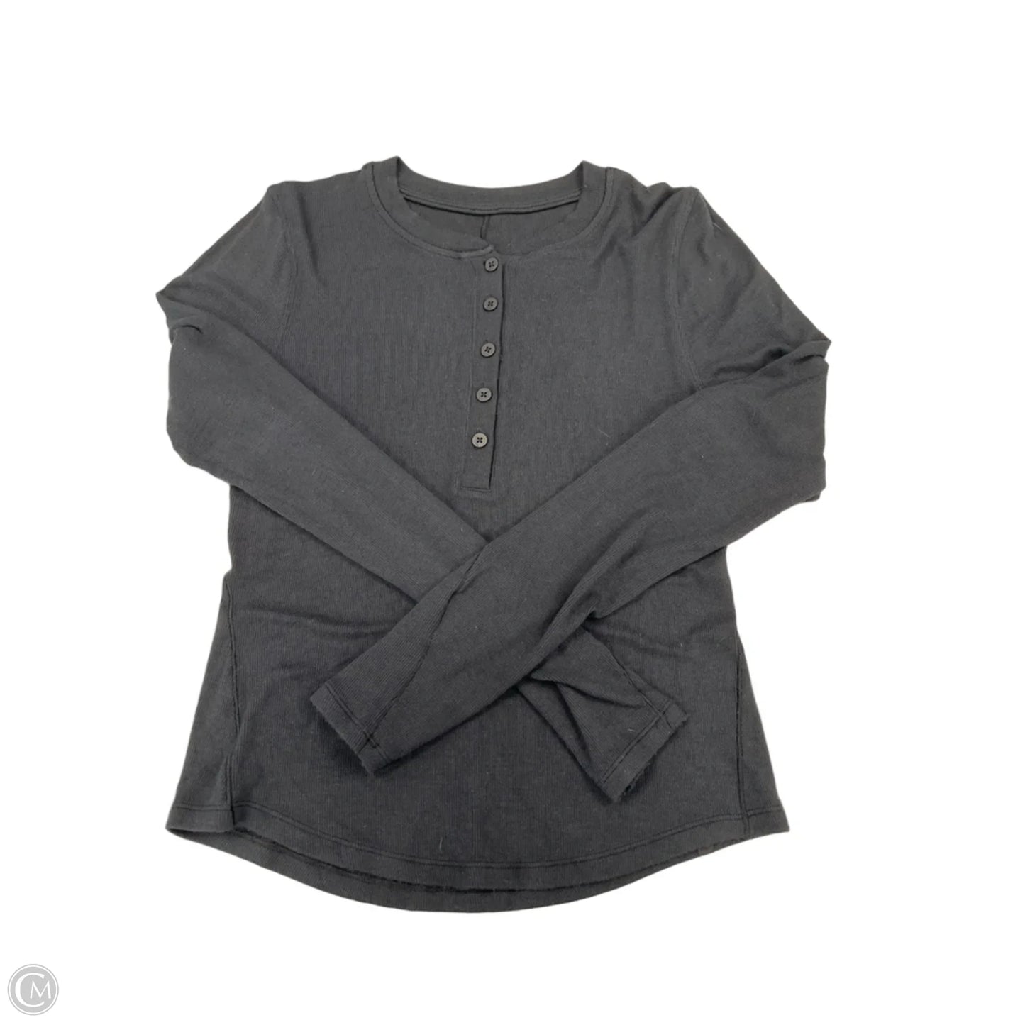 Top Long Sleeve By Lululemon In Black, Size: 4