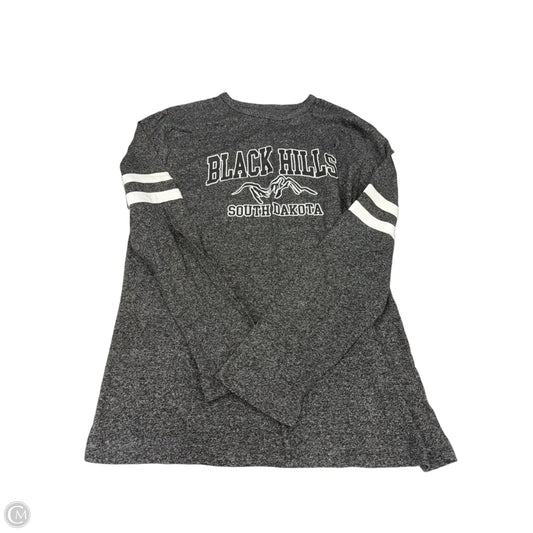 Top Long Sleeve By Rag In Grey, Size: Xl