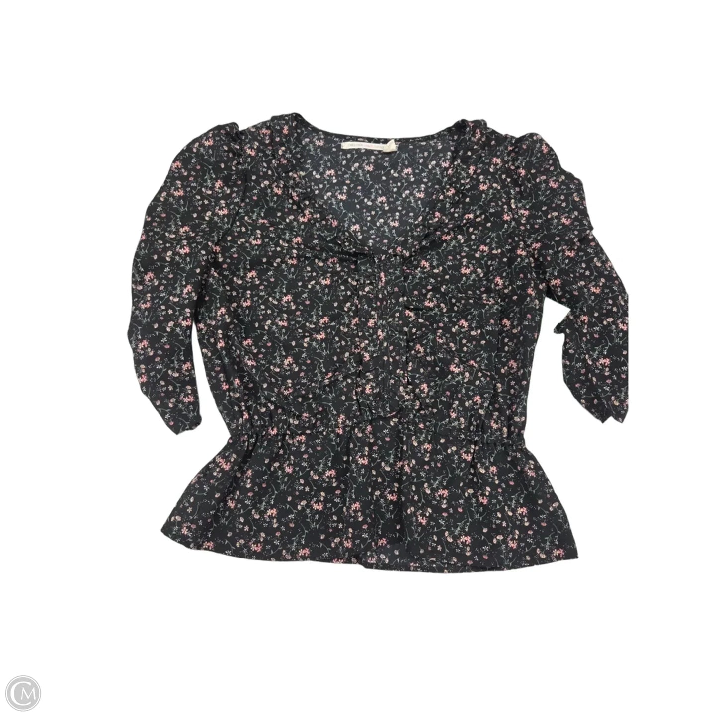 Top 3/4 Sleeve By Chelsea And Violet In Floral Print, Size: S