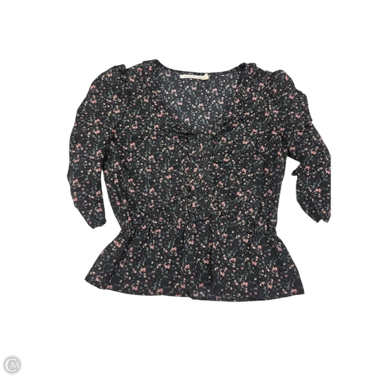 Top 3/4 Sleeve By Chelsea And Violet In Floral Print, Size: S
