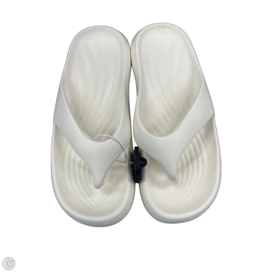 Sandals Flip Flops By Cme In White, Size: 11
