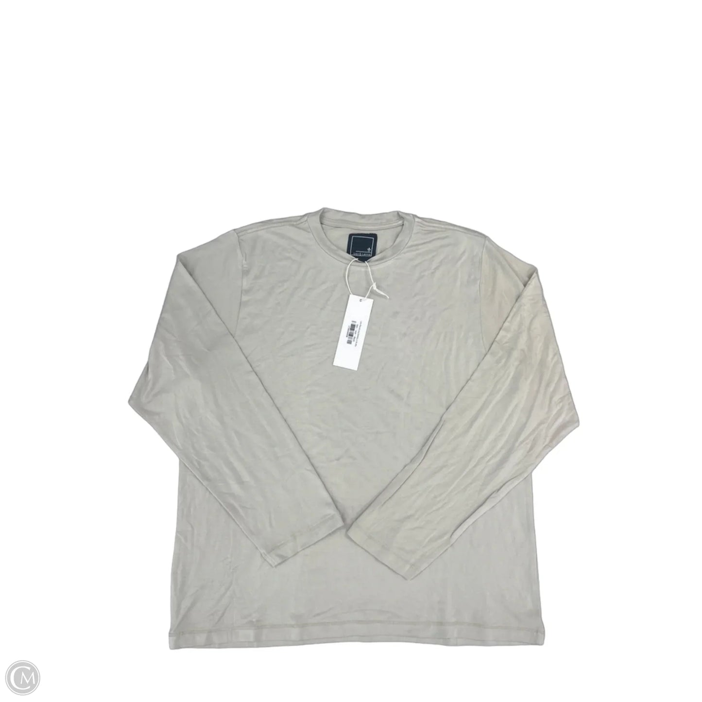 Top Long Sleeve By Cme In Beige, Size: L