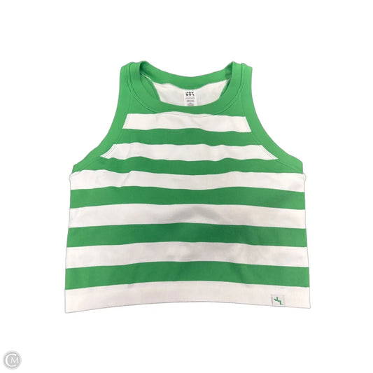 Athletic Tank Top By Joy Lab In Green & White, Size: Xxl