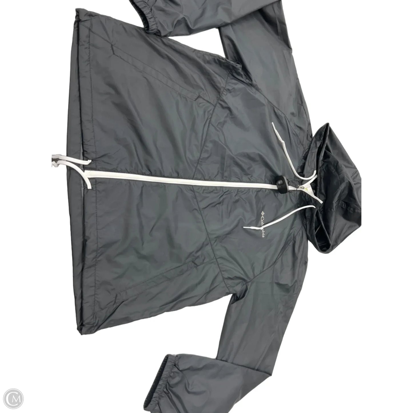 Jacket Windbreaker By Columbia In Black, Size: M