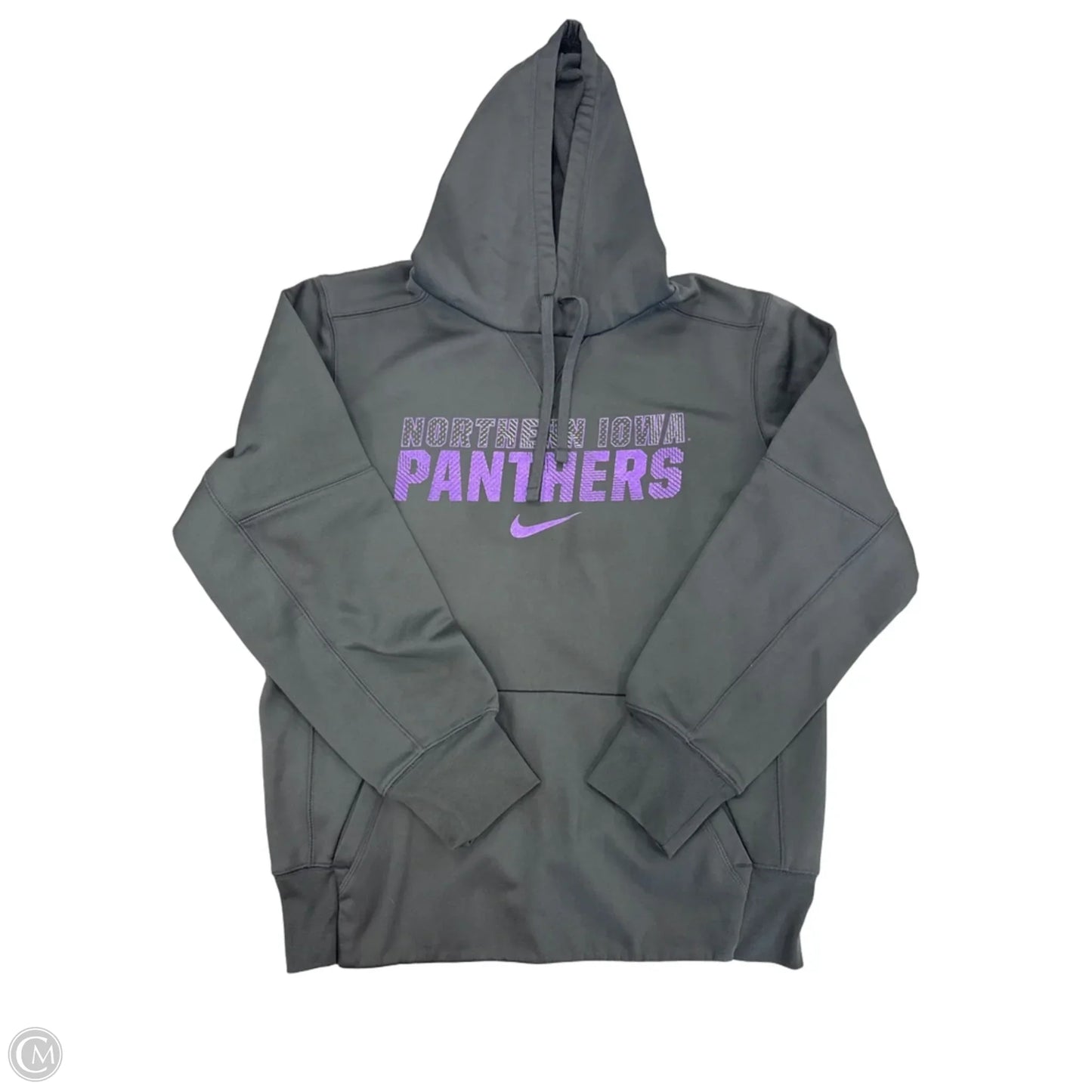 Sweatshirt Hoodie By Nike In Grey, Size: S