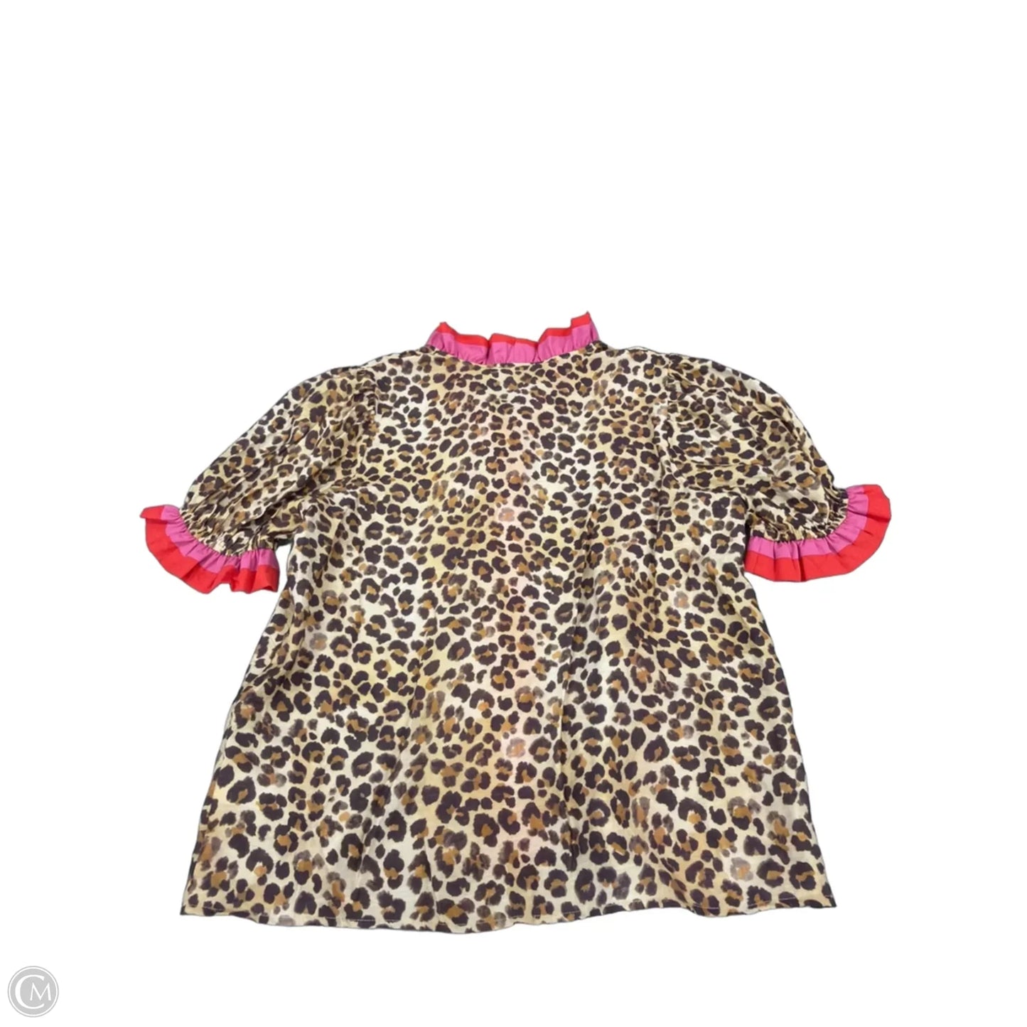 Top Short Sleeve By Bibi In Animal Print, Size: S
