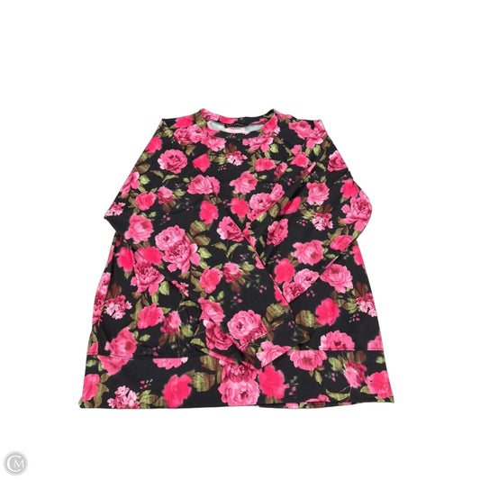 Top Long Sleeve By Nally And Millie In Floral Print, Size: S