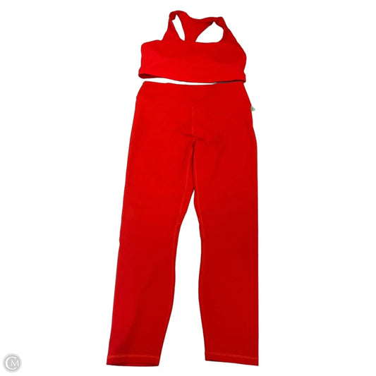Athletic Pants 2pc By Fabletics In Red, Size: L
