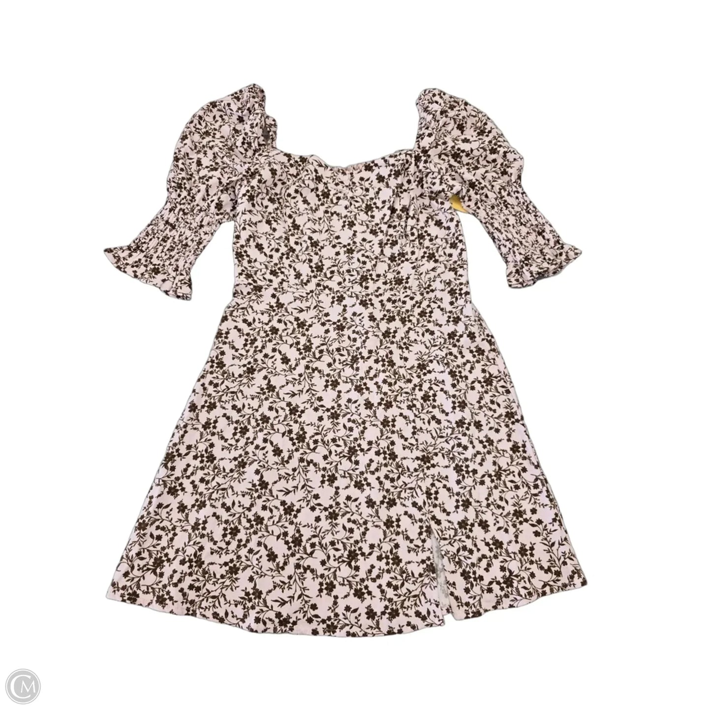 Dress Casual Short By Mi Ami In Brown & Pink, Size: S