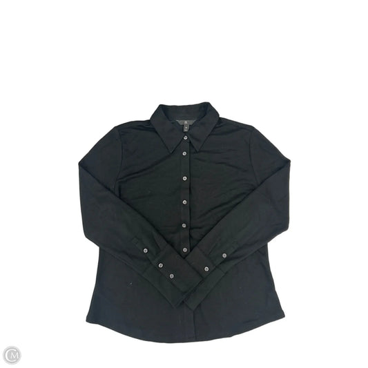 Top Long Sleeve By Banana Republic In Black, Size: M
