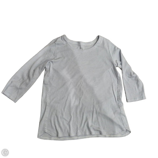 Top 3/4 Sleeve By J. Jill In Blue & White, Size: M