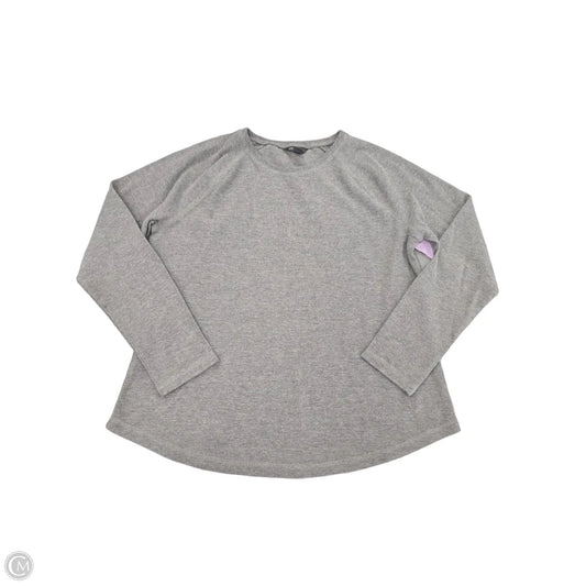 Top Long Sleeve By Eddie Bauer In Grey, Size: Xl