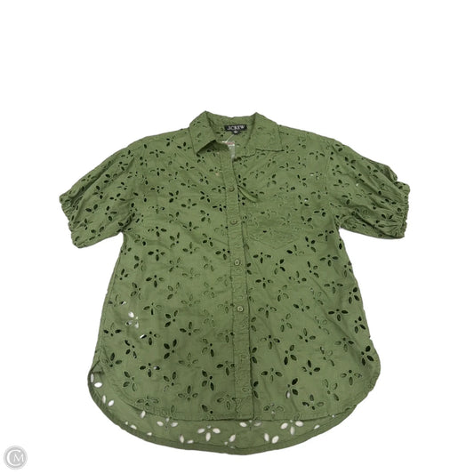 Top Short Sleeve By J. Crew In Green, Size: 0