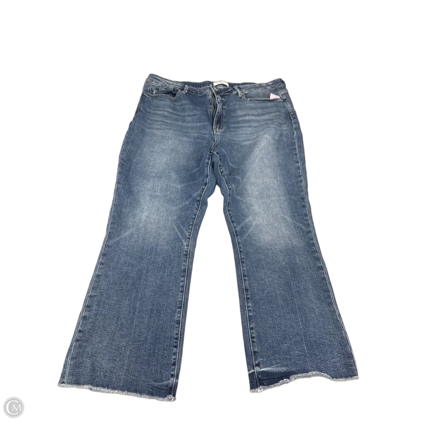 Jeans Straight By Vervet In Blue Denim, Size: 24w