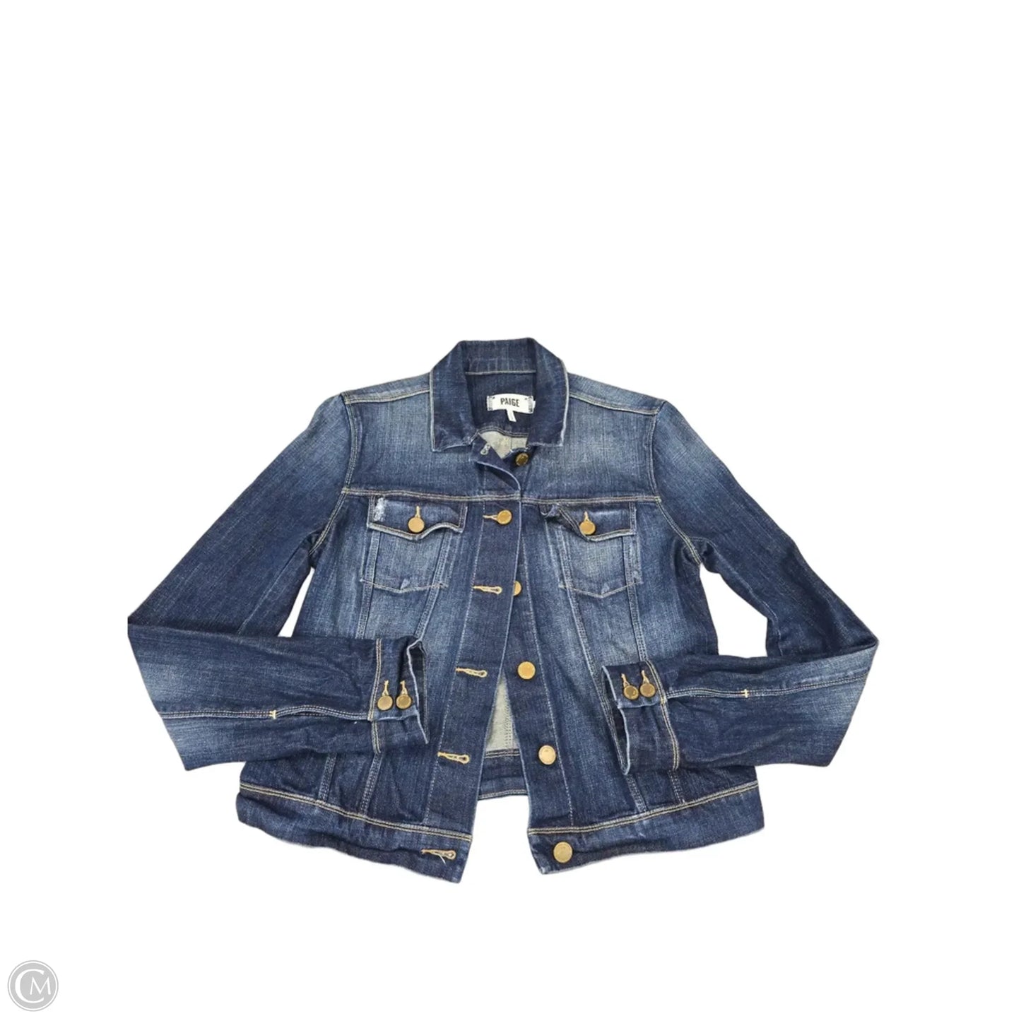 Jacket Denim By Paige In Blue Denim, Size: M