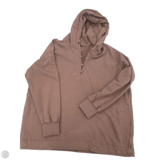 Top Long Sleeve By Aerie In Brown, Size: S