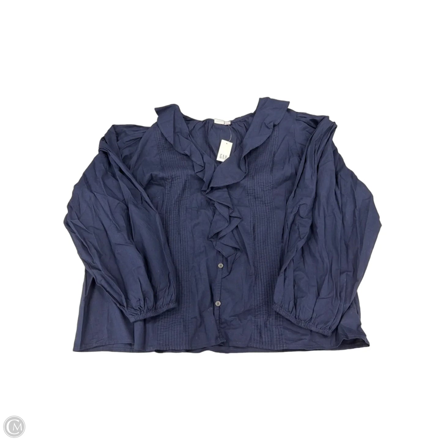 Top Long Sleeve By Gap In Navy, Size: Xl