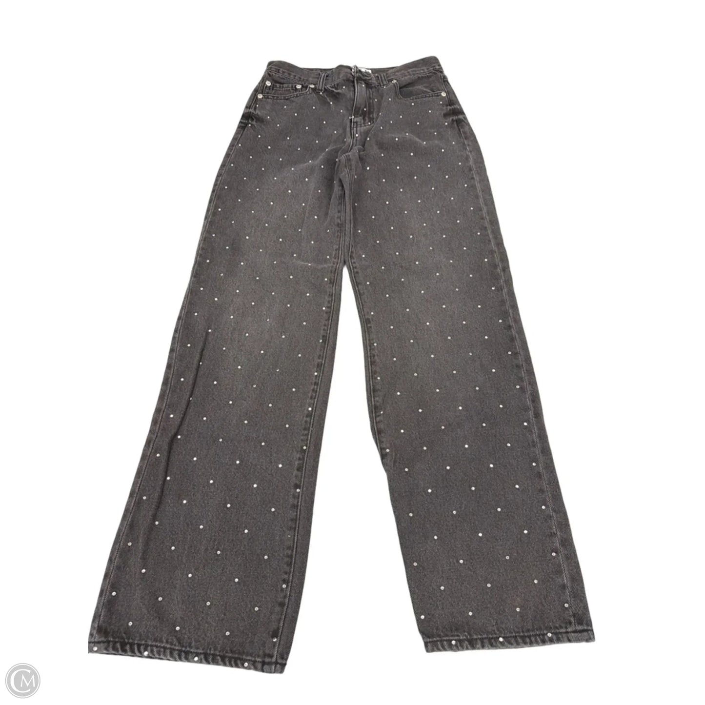 Jeans Straight By Daze In Black Denim, Size: 0