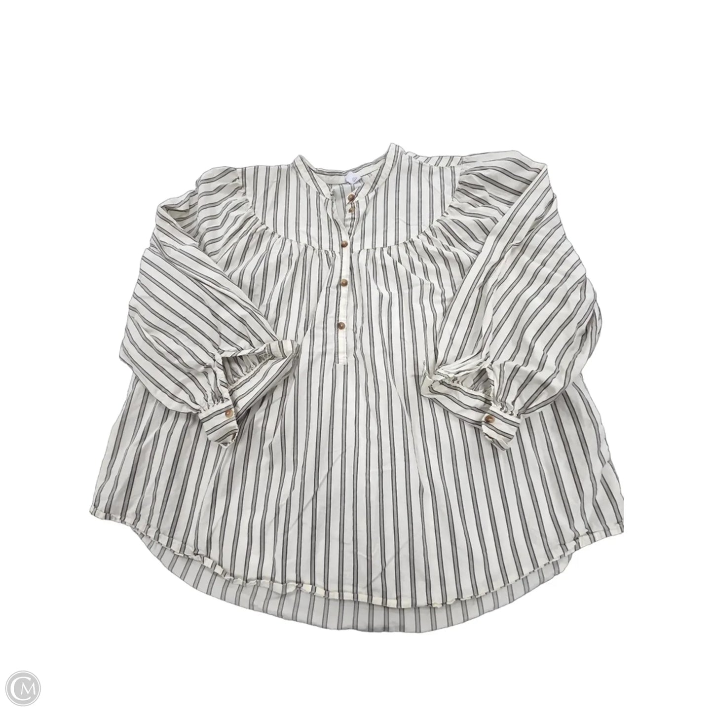 Top Long Sleeve By Old Navy In Cream, Size: 2x