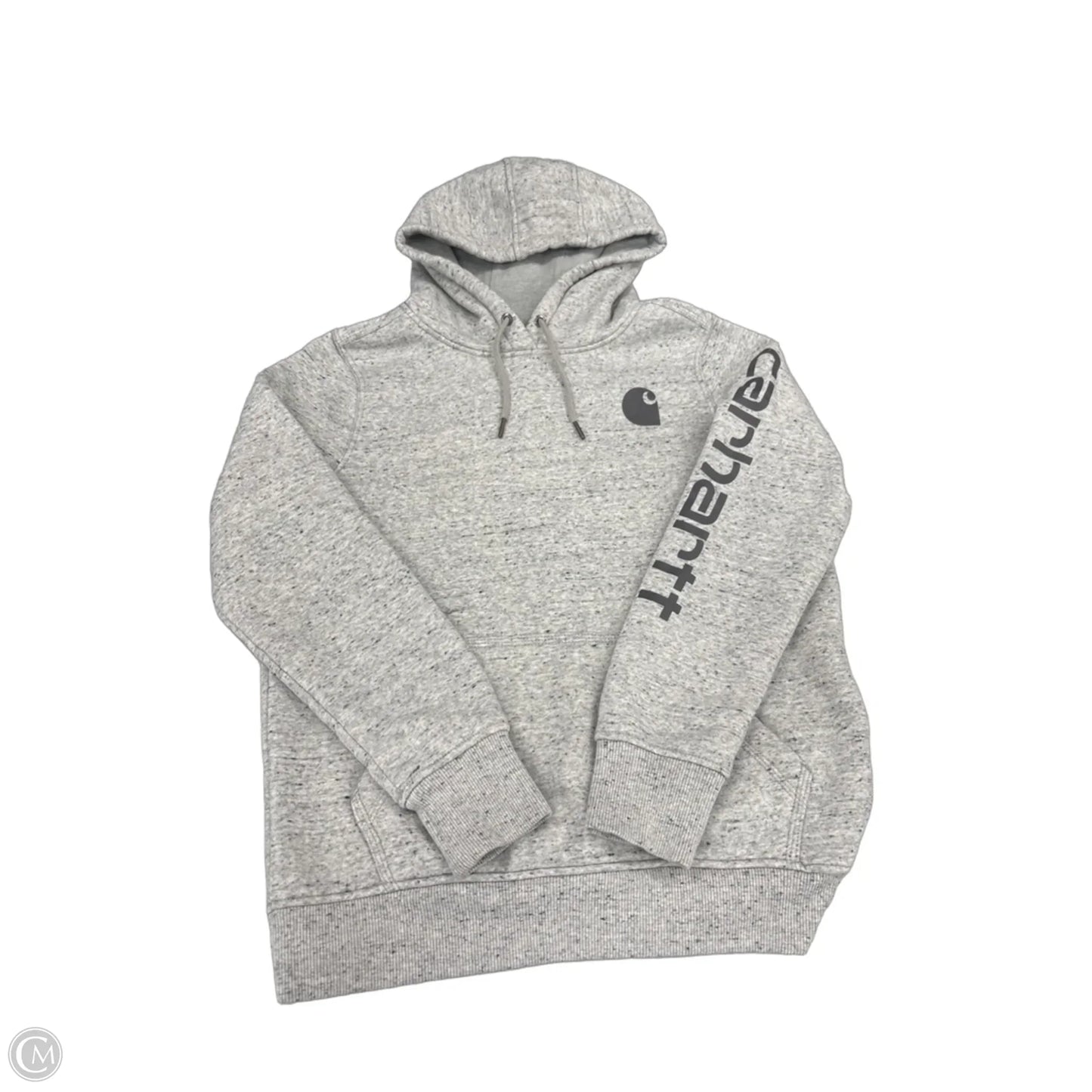 Sweatshirt Hoodie By Carhartt In Grey, Size: M