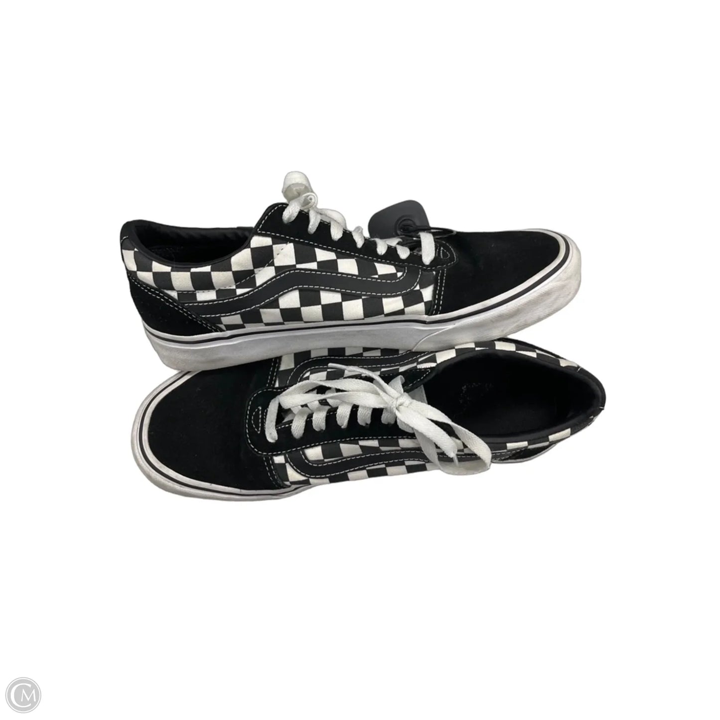 Shoes Sneakers By Vans In Black & White, Size: 11