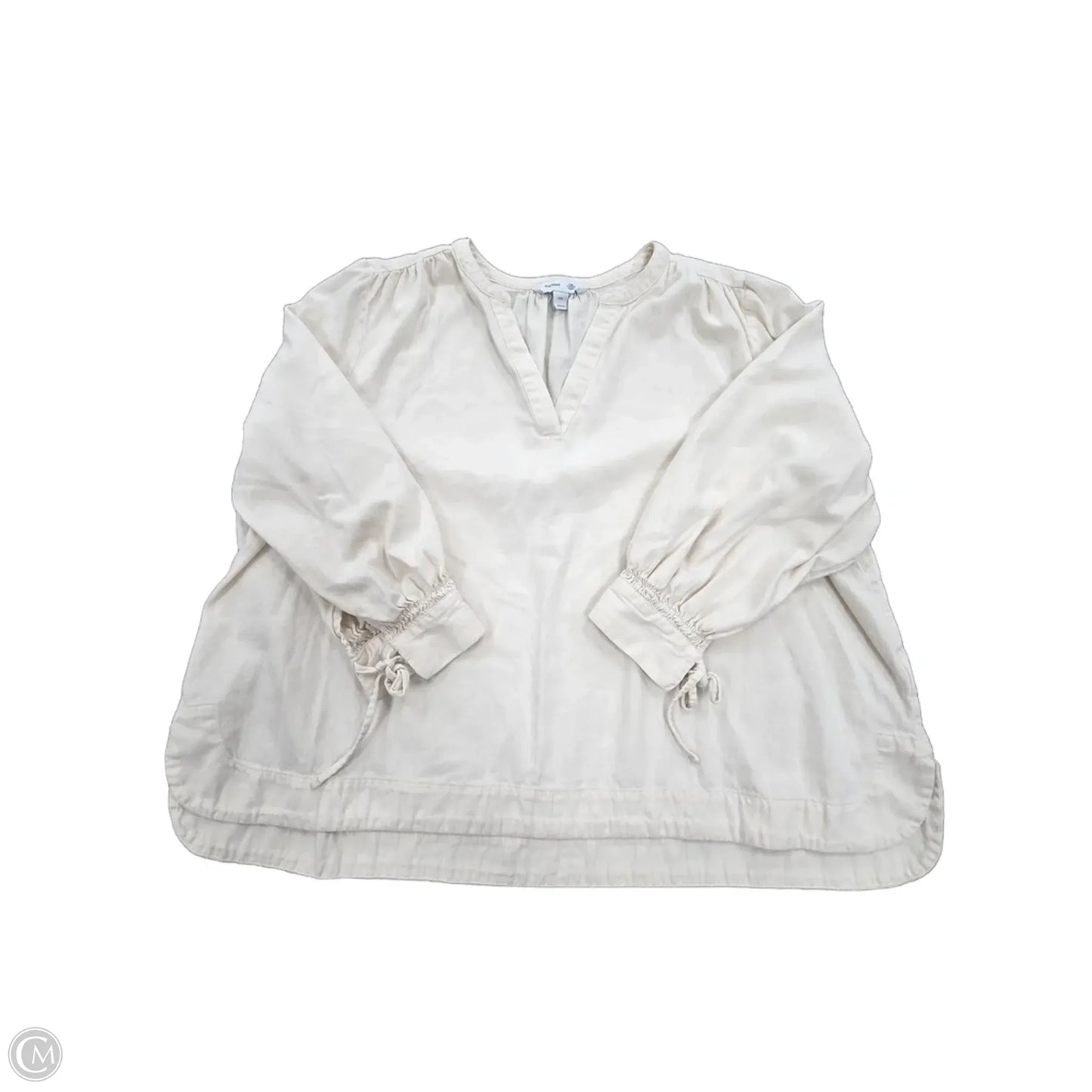 Top Long Sleeve By Old Navy In Cream, Size: Xxl