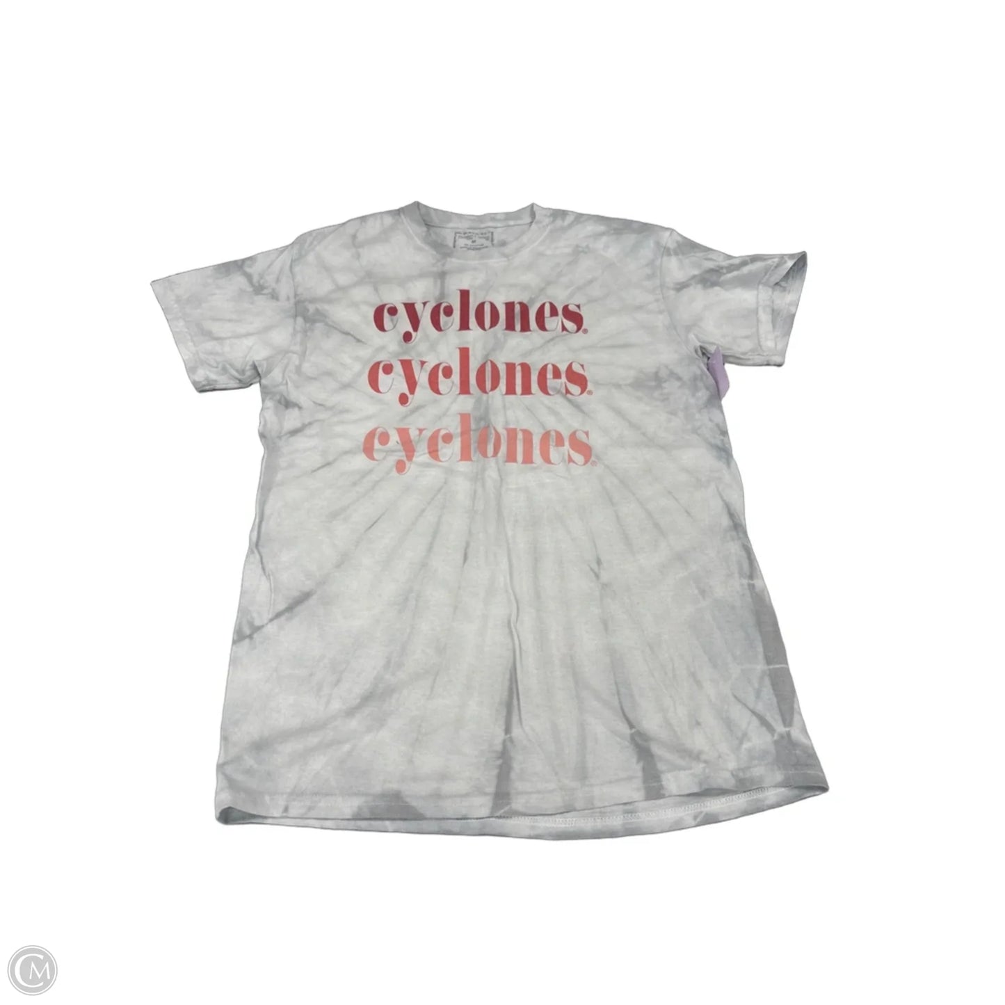 Top Long Sleeve By Cme In Grey, Size: M