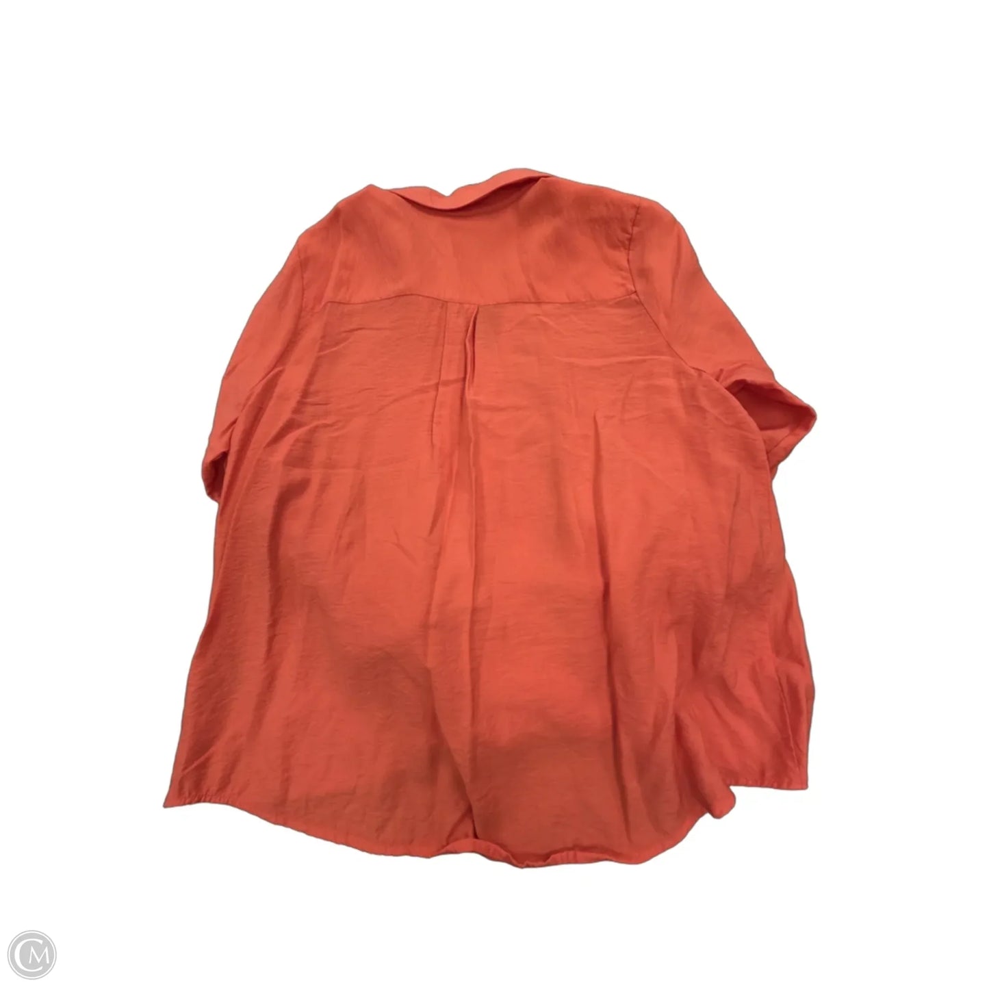 Top Long Sleeve By Simply Vera In Orange, Size: Xxl