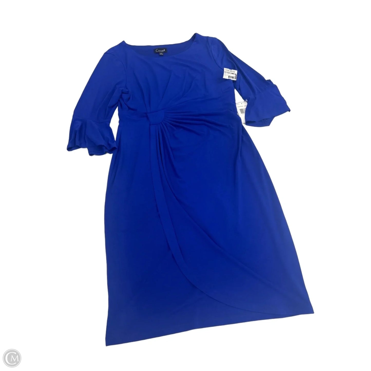 Dress Casual Midi By Connected Apparel In Blue, Size: L