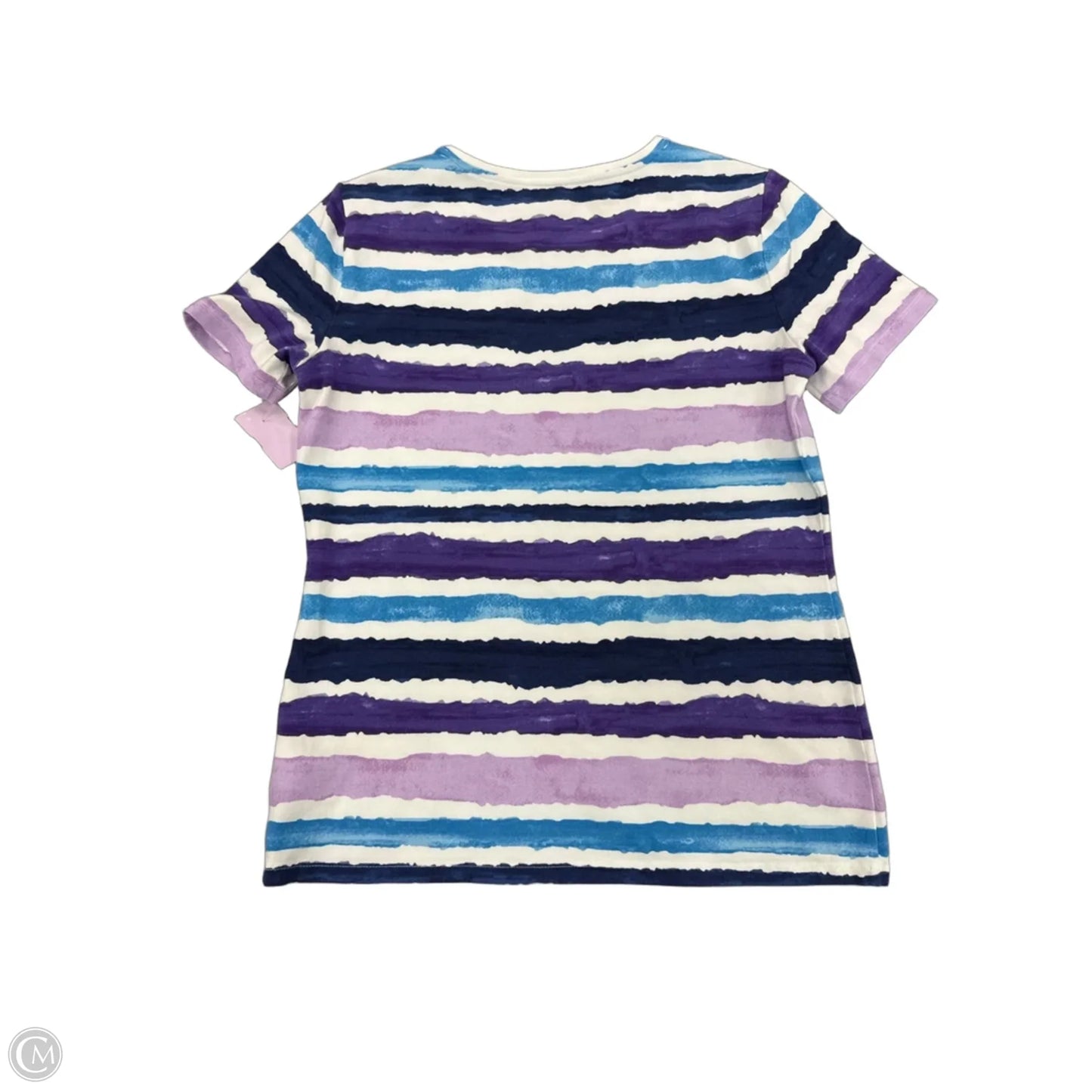 Top Short Sleeve By Talbots In Blue & Purple, Size: S