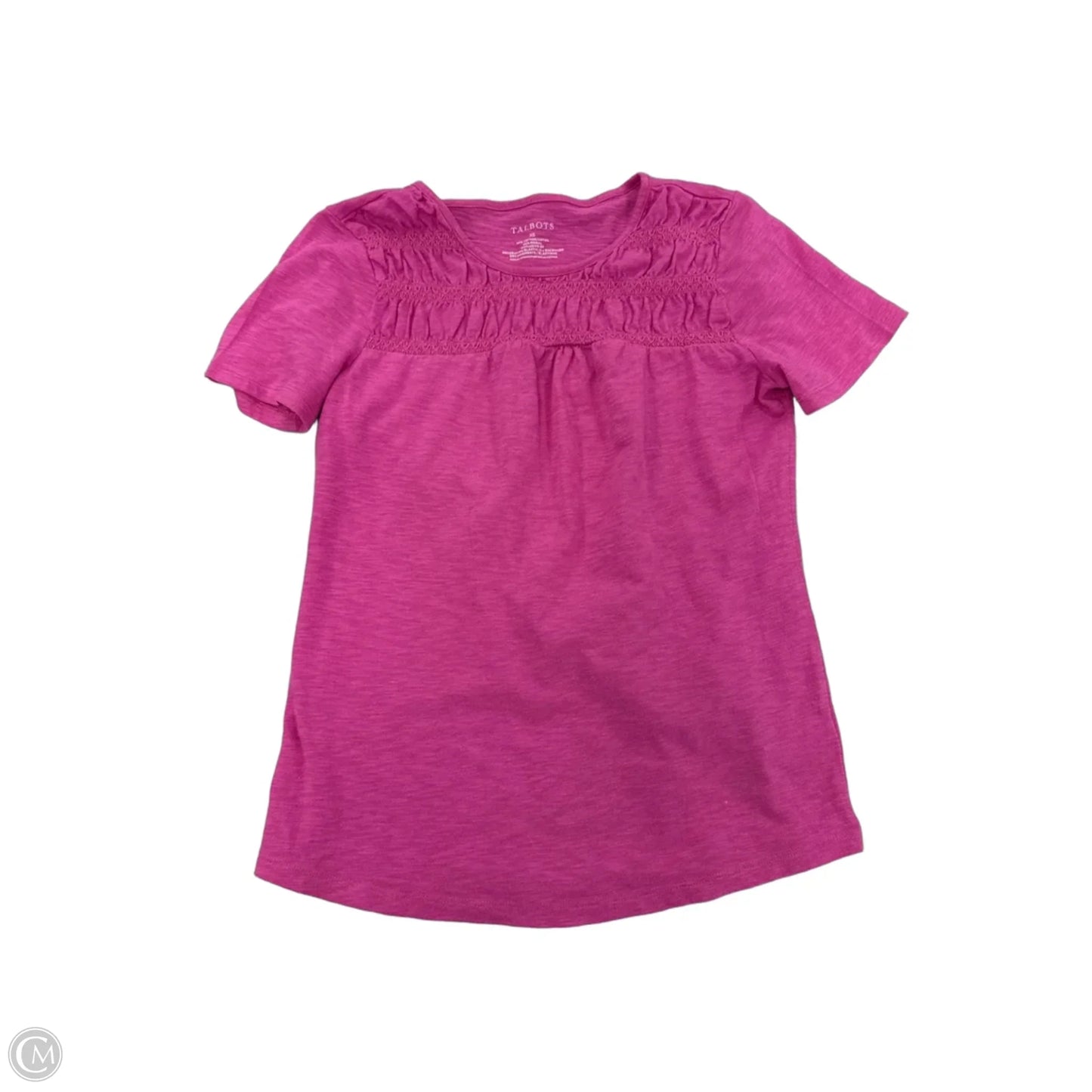 Top Short Sleeve By Talbots In Pink, Size: Xs